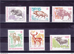 BULGARIE 1973 ANIMAUX Yvert 2008-2013, Michel 2248-2253 NEUF** MNH Cote 11 Euros - Unused Stamps