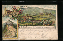 Lithographie Kirchberg A. Wechsel, St. Corona Und Aussichtswarte Auf Dem Wolfenkogel  - Other & Unclassified