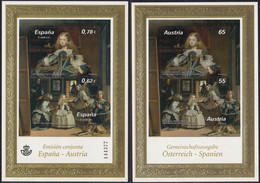 2009-ED. 4519 H.B.-PINTURA.VELAZQUEZ.LAS MENINAS. EMISIÓN CONJUNTA CON AUSTRIA-INCLUYE HOJA DE AUSTRIA-NUEVO - Unused Stamps