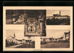 AK Altenburg, Strassenpartie Mit Kloster, Innenansicht Der Kirche  - Other & Unclassified