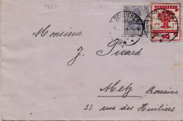 37125# LETTRE Obl SCHLIEBEN 1920 Pour METZ LORRAINE - Cartas & Documentos