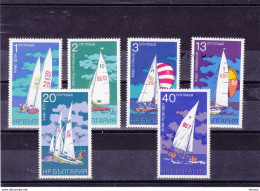 BULGARIE 1973 Sport, Voile, Bateaux  Yvert 2043-2048, Michel 2288-2293 NEUF** MNH Cote 10 Euros - Unused Stamps