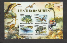 Burundi 2011 Dinosaurs / Les Dinosaures S/S Imperforate / ND MNH/** - Blocs-feuillets