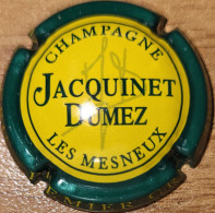Capsule Champagne JACQUINET-DUMEZ Série - Nom Horizontal En Gros, Vert Foncé & Jaune Nr 08 - Otros & Sin Clasificación