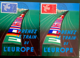 1961 FRANCE - CONSEIL DE L’EUROPE - PRENEZ LE TRAIN DE L’EUROPE - 1960-1969