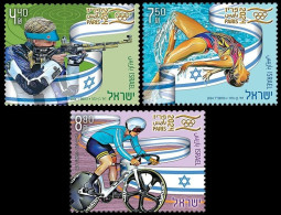 Israel 2024 Olympic Games Paris Olympics Set Of 3 Stamps MNH - Ungebraucht