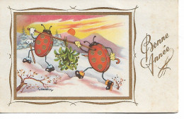 Illustrateur I Gougeon  Coccinelle Bonne Année Ladybug Marienkäfer - Gougeon