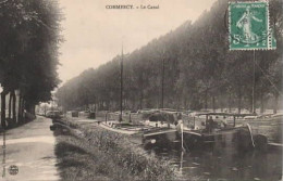 . 55 . COMMERCY . Le Canal . Péniches . - Commercy