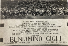 Recanati Macerata Monumento Funerario A Beniamino Gigli Cantante - Macerata