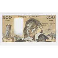 France 500 Francs Pascal 6-08-1992, O.393 50180, P/Neuf, Lartdesgents - 500 F 1968-1993 ''Pascal''