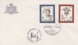 Enveloppe  FDC   1er  Jour    SAN  MARINO   Paire   EUROPA    1980 - 1980