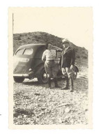 Photo Couple Devant Automobile 1938 - Automobiles