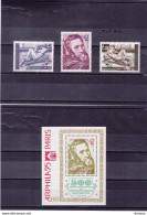 BULGARIE 1975 MICHEL ANGE Yvert 2132-2134 + BF 53, Michel 2387-2389 + Bl 56 NEUF** MNH Cote 6,50 Euros - Neufs