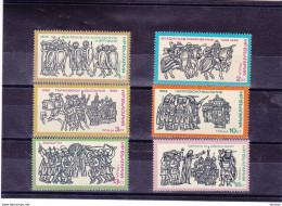 BULGARIE 1975 Histoire De La Bulgarie, Batailles Yvert 2169-2174, Michel 2442-2447 NEUF** MNH Cote 3 Euros - Nuovi