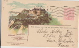 CANADA - 1913 - CP ENTIER ILLUSTREE PUB. PACIFIC RAILWAY COMPANY (CHATEAU FRONTENAC) ! De MONTREAL => CAEN - 1903-1954 Rois