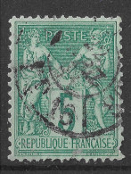 Lot N°52 N°75, Oblitéré Cachet à Date PARIS JOURNAUX PP 18 R. D'AMSTERDAM - 1876-1898 Sage (Tipo II)