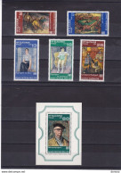 BULGARIE 1976 Peintures Bulgares  Yvert  2233-2237 + BF 63, Michel 2517-2521 + Bl 64 NEUF** MN Cote 6,50 Euros - Unused Stamps
