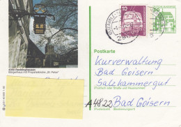 Deutschland. Bildpostkarte 4350 RECKLINGHAUSEN, Bürgerhaus, Wertstempel 50 Pfg. Burgen Und Schlösser, Serie "j" - Illustrated Postcards - Used
