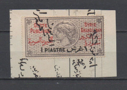 Lebanon SYRIE-GRAND LIBAN 1926 Revenue Used Stamp On Paper Overprint 1p Liban Libano - Libanon
