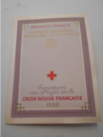 France çarnets Croix Rouge , çarnet De 1958 - Red Cross