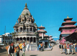 INDE - Patan Durbar Square - Animé - Vue Générale - Carte Postale - Inde