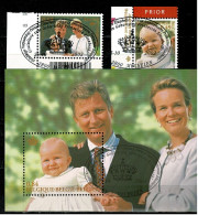 2002 3098/99 & BL97 (3100) Postfris Met 1édag Stempel : HEEL MOOI ! MNH Avec Cachet 1er Jour "   Princesse Elisabeth - Ungebraucht