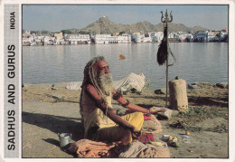 INDE - Sadhus And Gurus - India - Animé - Vue Sur La Ville Au Loin - Carte Postale - India