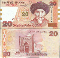 KYRGYZSTAN - KIRGISISTAN - 20 SOM 2002 PICK 19 - SIN CIRCULAR - UNZIRKULIERT - UNCIRCULATED - Kirguistán