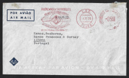 Carta Com Flâmula AWS, Transportes Marítimos, Obliteração Beira 1970. AWS Pennant Letter. Maritime Transport, Ships. Rar - Mozambique