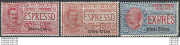 1907-21 Eritrea Espressi 3v. MNH Sassone N. 1/3 - Other & Unclassified