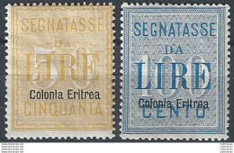 1903 Eritrea Segnatasse 2v. MNH Sassone N. 12/13 - Altri & Non Classificati