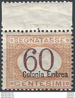 1926 Eritrea Segnatasse 60c. Mc MNH Sassone N. 25 - Otros & Sin Clasificación