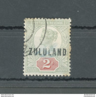 1888-93 Zululand - South Africa - Stanley Gibbons N. 3 - 2d. Grey Green And Carmine - Usato - Otros & Sin Clasificación