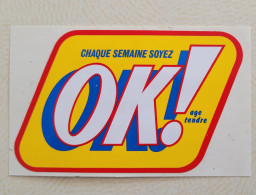 Autocollant Vintage OK Magazine Jeunes Ok! âge Tendre - Stickers