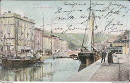 Aq23 Cartolina Fiume Canale Della Fiumara 1904 Croazia - Autres & Non Classés