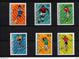 BULGARIE 1980 JEUX OLYMPIQUES DE MOSCOU V Yvert 2536-2541, Michel 2877-2882 NEUF** MNH Cote 10 Euros - Neufs