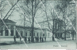 Cf289 Cartolina Fiume Stazione  Croazia - Sonstige & Ohne Zuordnung