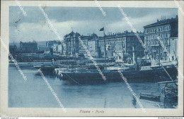 Bf236 Cartolina Fiume Porto Croazia 1925 - Sonstige & Ohne Zuordnung