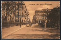 CPA Alexandrie, Avenue De Cherif Pascha  - Autres & Non Classés