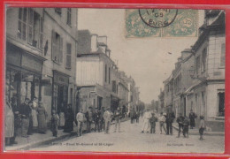 Carte Postale 27. Evreux  Rues St-Amand Et St-Léger Très Beau Plan - Evreux