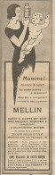 MELLIN Mamme, Avete Il Latte Indigesto ? - Pubblicit� 1925 - Advertising - Publicités