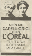 Tintura Per Capelli L'Or�al - Pubblicit� 1924 - Advertising - Publicités