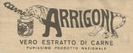 Estratto Di Carne Arrigoni - Pubblicit� 1926 - Advertising - Publicités