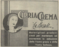 Cipria Crema LA DUCALE - Pubblicit� 1936 - Advertising - Advertising