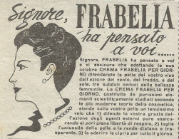 Crema Frabelia Per Giorno - Pubblicit� 1947 - Advertising - Advertising