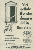 Essenza Di Colonia SCHULTZ - Soldi Lanciati - Pubblicit� 1930 - Advertis. - Advertising