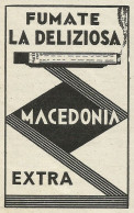 Fumate La Deliziosa Macedonia Extra - Pubblicit� 1936 - Advertising - Advertising
