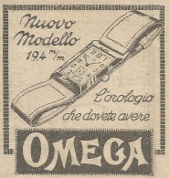 OMEGA L'orologio Che Dovete Avere - Pubblicit� 1926 - Advertising - Advertising