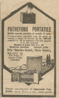 Pathefono Portatile PHONO CONCERT - Pubblicit� 1926 - Advertising - Advertising