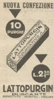 Lattopurgin Purgativo - Fermenti Lattici - Pubblicit� 1926 - Advertising - Advertising